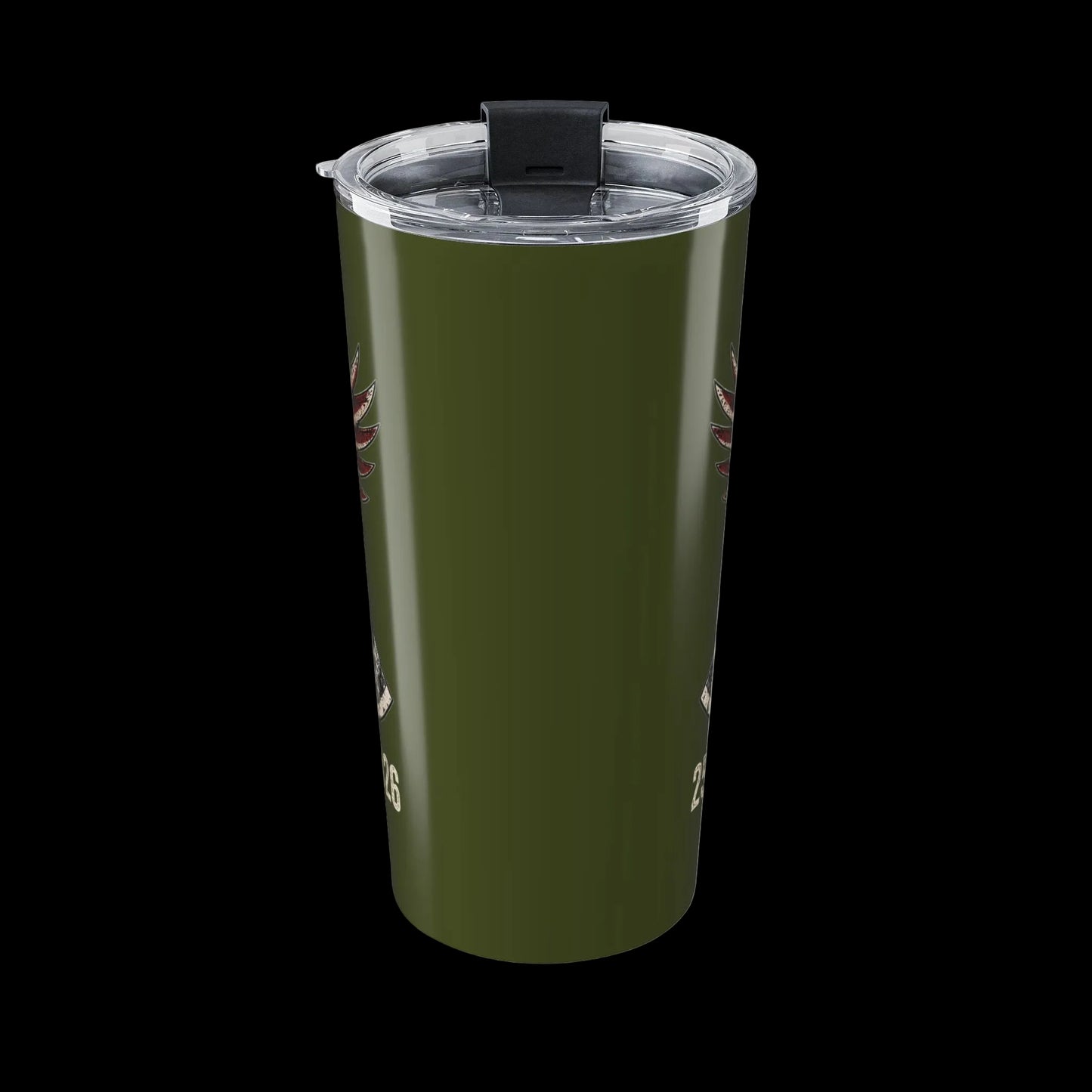 Everyday Forge Unyielding Eagle Patriotic Insulated Tumbler 20oz | Military Green Stainless Steel Travel Cup